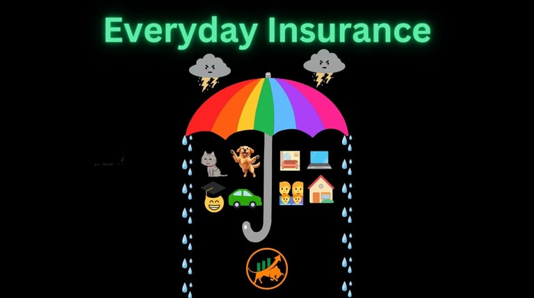 umbrella protecting pets home car family from rain