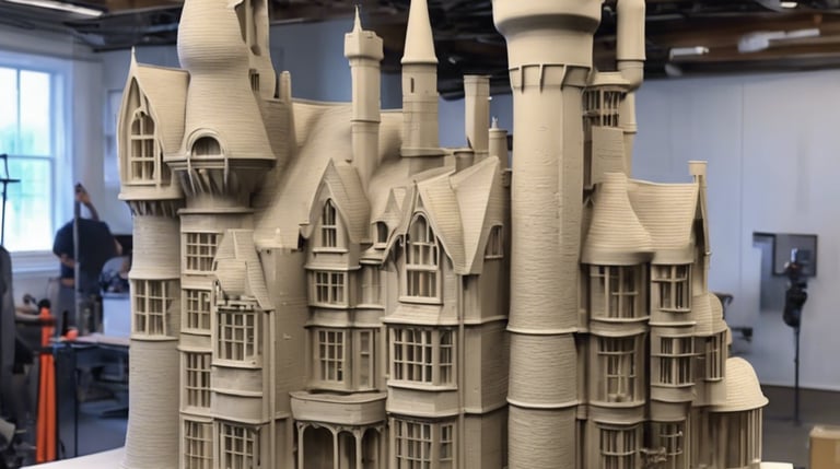3D printed castle