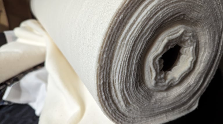 a roll of batting 