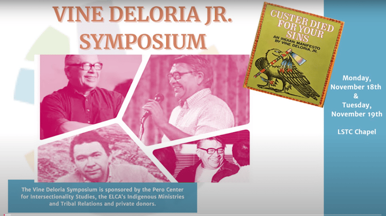 a poster for the vine deloria symposium