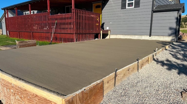 concrete patio
