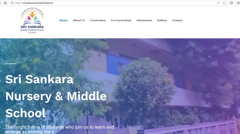 School website design 