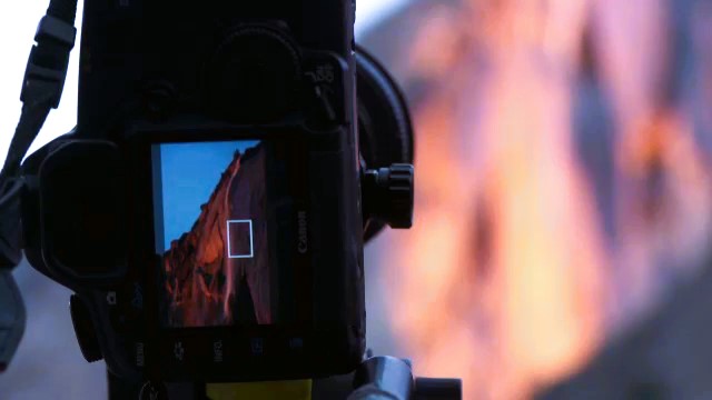 a camera taking a photo