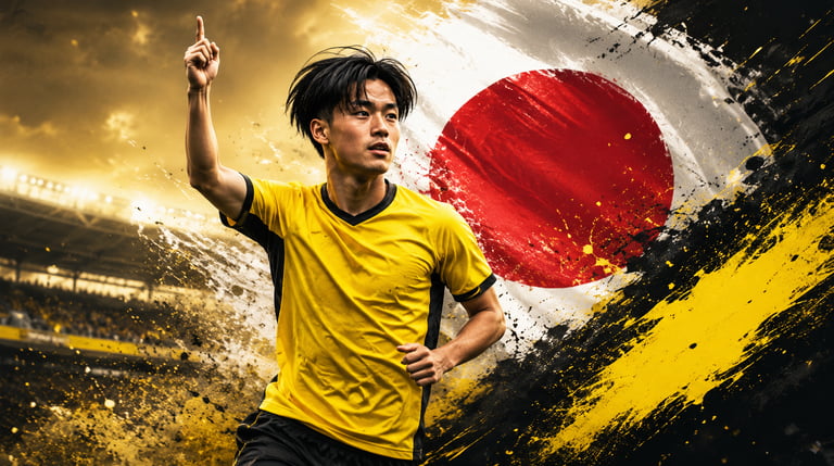 Illustration de Takato Yamamoto avec le Borussia Dortmund