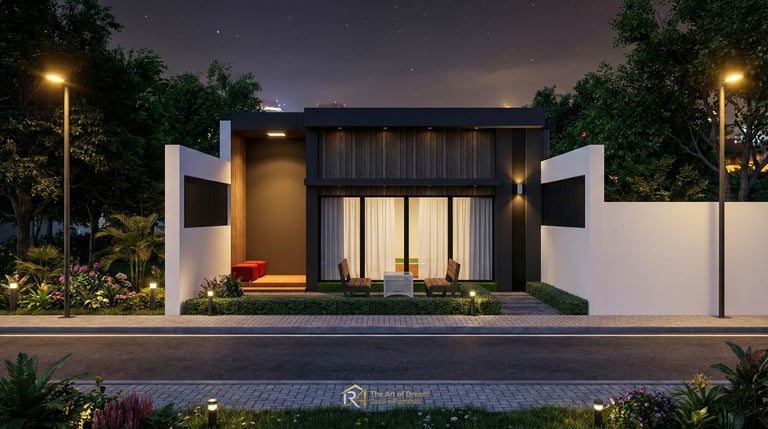 Inspirasi desain rumah minimalis modern dengan nuansa warna netral yang memberikan kesan menenangkan