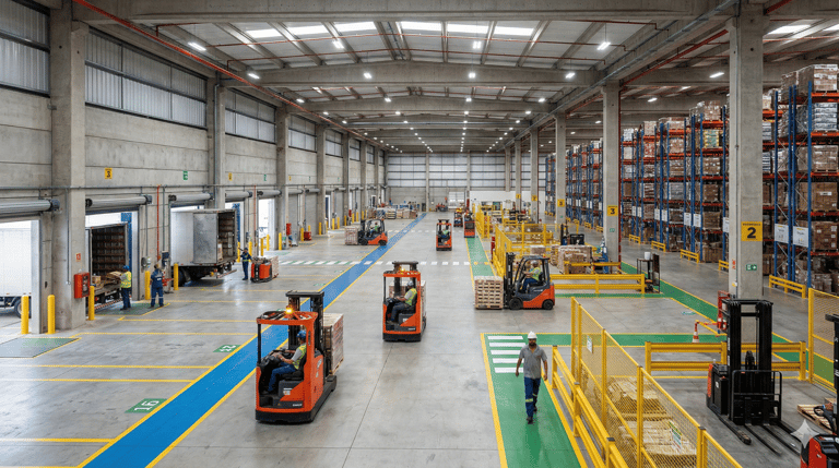 Interior centro de distribuição