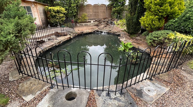 Ground pond makeover and repairs