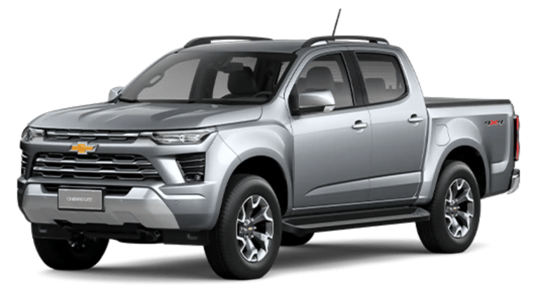 Picape Chevrolet S10 2024 prata em destaque. Representa a variedade de peças usadas disponíveis na Brasil Peças Usadas em Sin