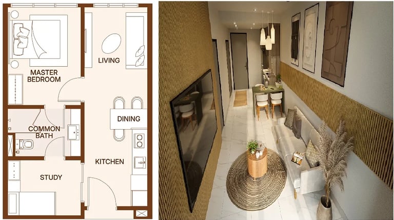 511 sqft 1+1 bedroom apartment with 210m covered walkway to RTS Bukit Chagar station Johor Bahru