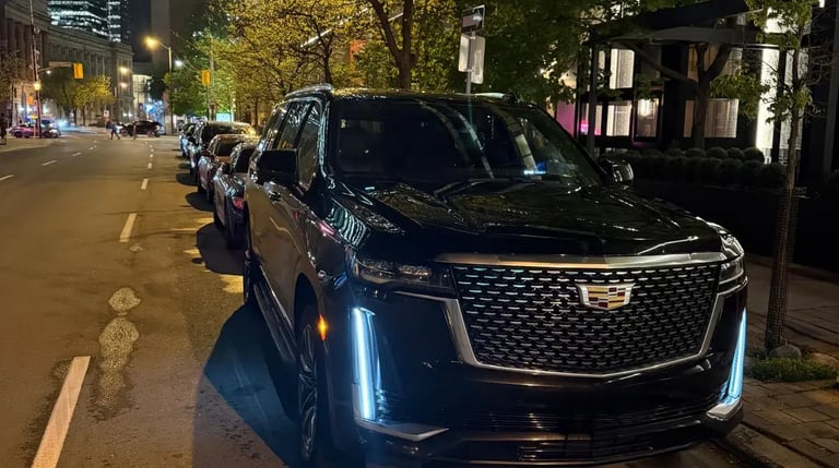 Luxury Cadillac Escalade chauffeur service in Toronto