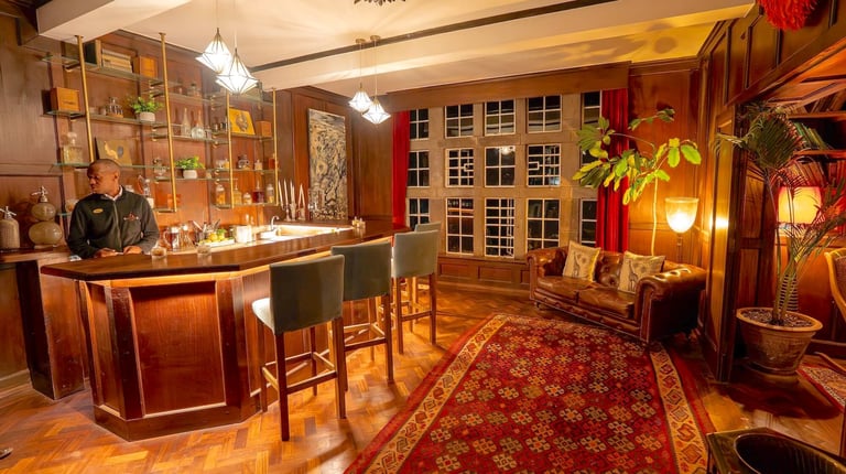 Giraffe Manor Kenya Historic Manor bar