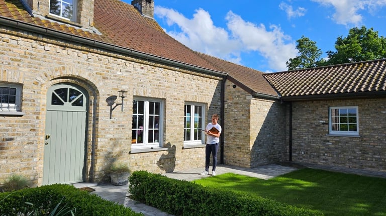 Schatten van onroerend goed Landmeter-expert / Schatter-expert VLABEL