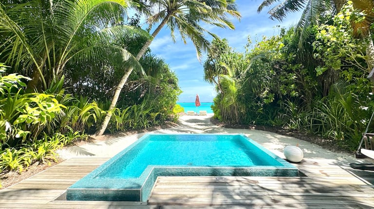 Niyama Maldives deluxe beach pool villa 