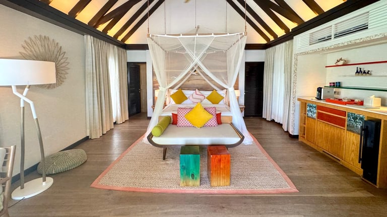 Ozen Life Maadhoo Maldives beach earth villa with pool