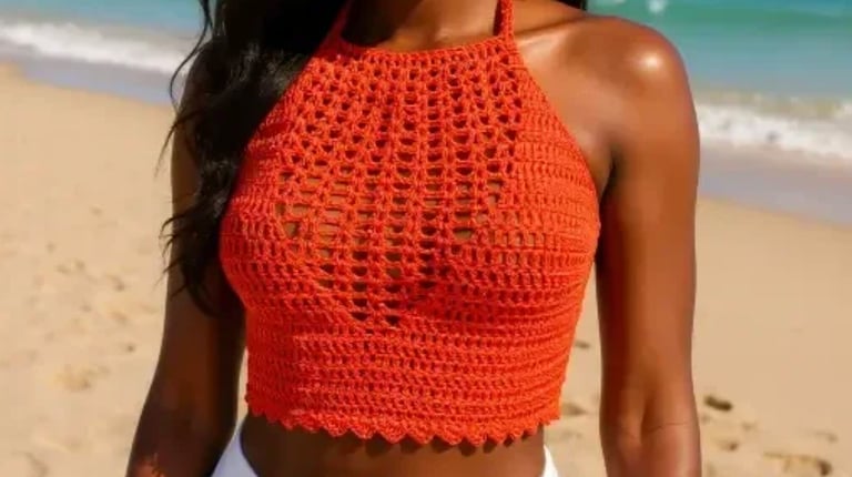 Top Sabranka fait main au crochet par Cachalabibi