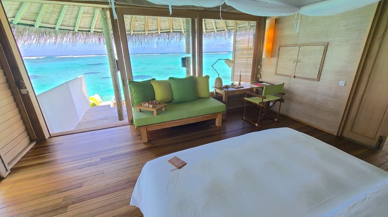 Six Senses Laamu Maldives laamu water villa