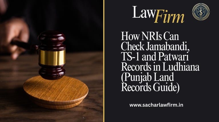 How NRIs Can Check Jamabandi, TS-1 and Patwari Records in Ludhiana (Punjab Land Records Guide)