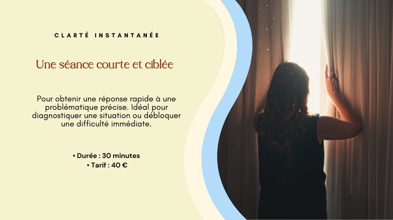 vous avez une question, gabriela james thérapeute, vous répond lors d'une visio de 30 min, 40€.