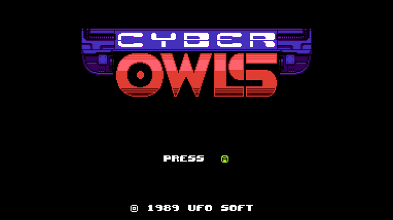 Cyber Owls Title Screen