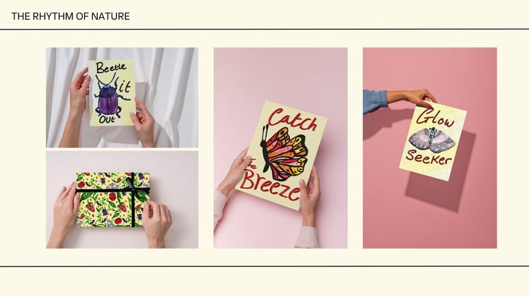 a woman holding a book with a butterfly on it