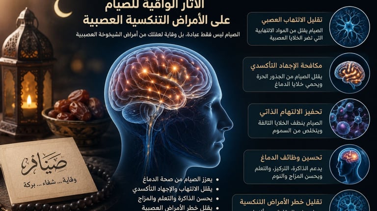🌙الآثار الواقية للصيام على الأمراض التنكسية العصبية🧠