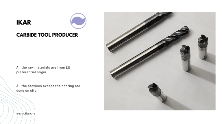  4 flute end mill solid carbide toolls supplier  made in serbia