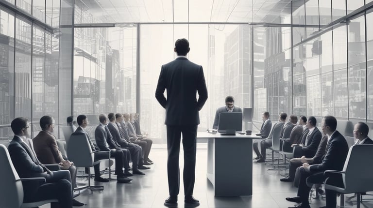 Close-up of hands exchanging business documents over a polished desk.