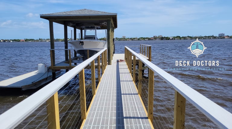 Dock Boathouse Cable Railing