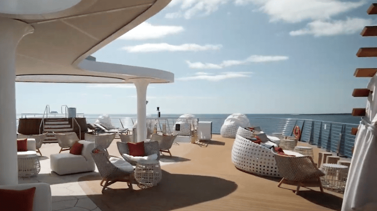 Luxury yacht cruise in the Galapagos Islands with volcanic coastline