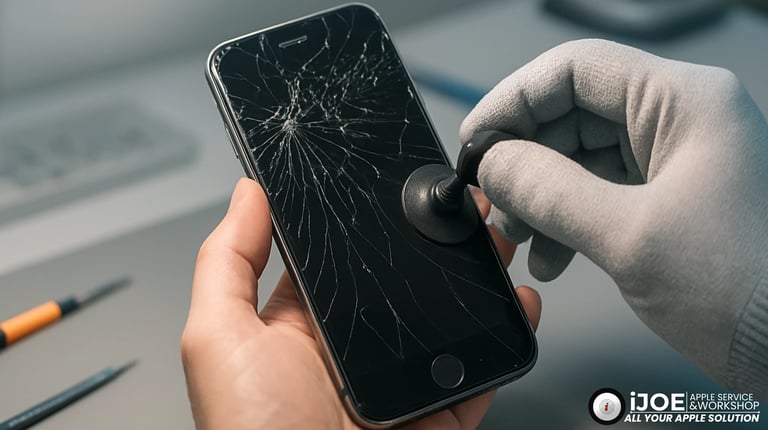 Tempat Perbaikan Layar iPhone Retak Bergaransi Surabaya Barat