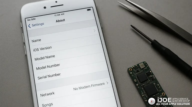iPhone 8 Plus Modem Firmware Not Showing