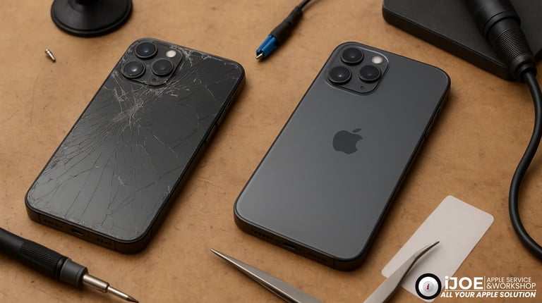 Backglass iPhone Pecah: Mending Ganti Housing atau Cukup Backglass?