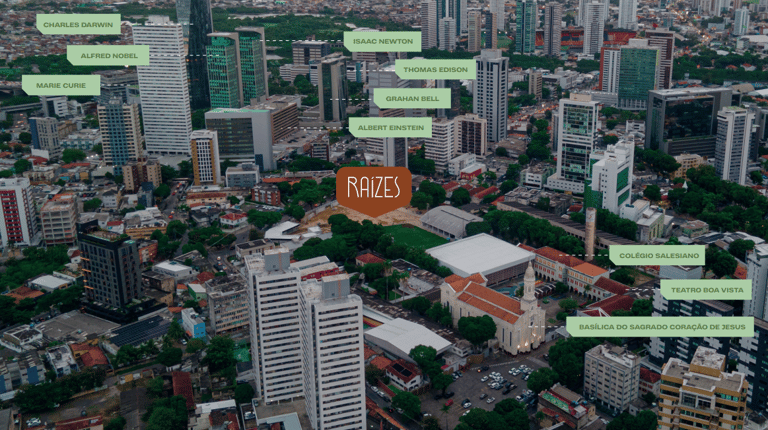 Imagem de drone da ilha do leite