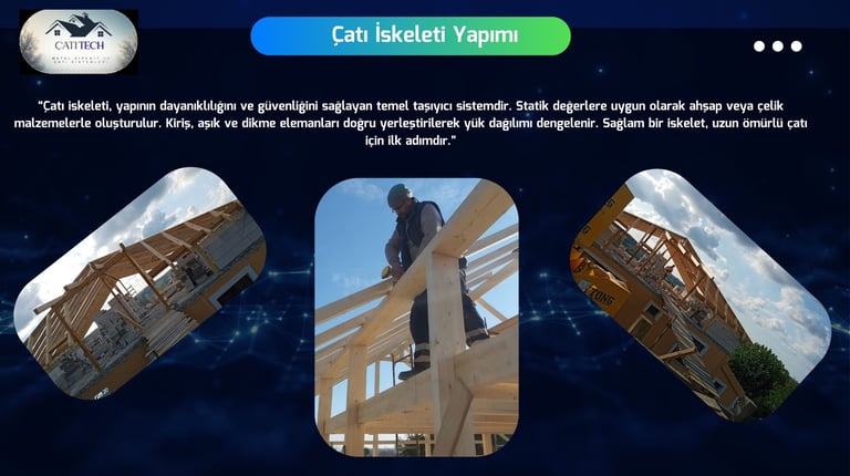 çatı iskeleti yapımı
