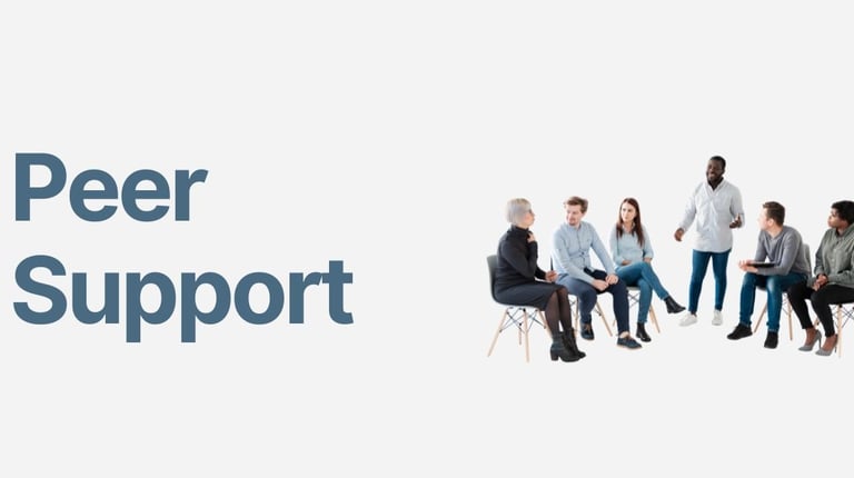 People in peer support group