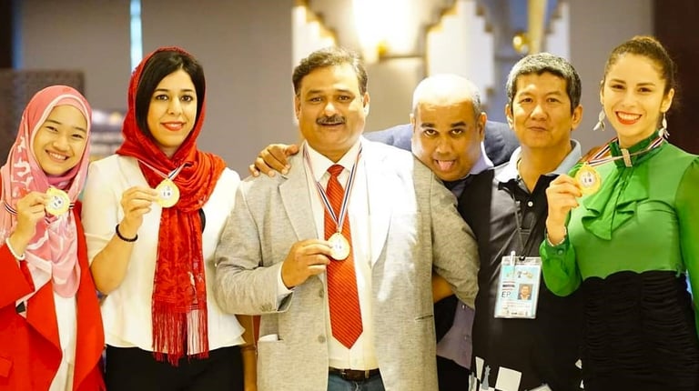 Ellie Emira at Thailand Festival 2019 with Shohreh Bayat and Dharmendra Kumar.