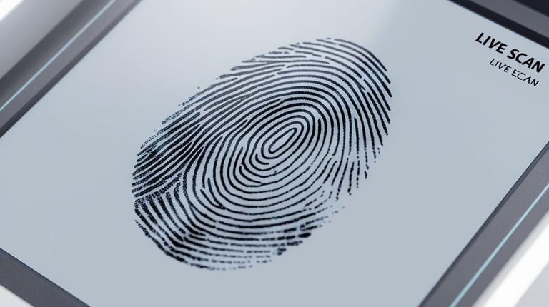 Live Scan fingerprinting