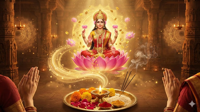 Havan kund with holy fire and offerings for purification