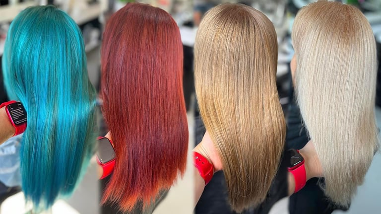 Koloryzacja włosów w ISS Studio Lusówko efekt