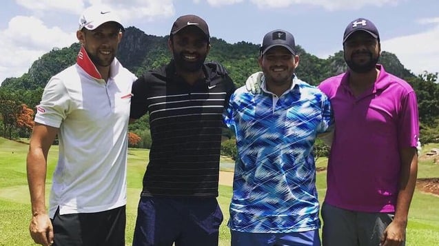 Guys on a golf holiday in Thailand curated by Francesco Luxury Travels Villas Weddings