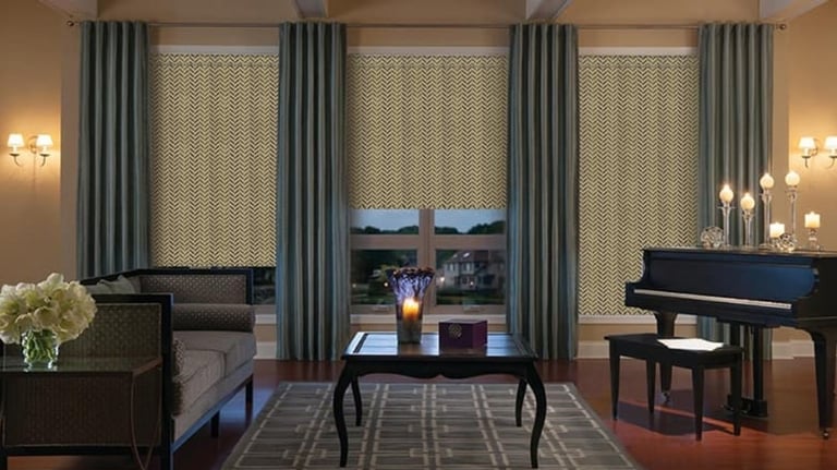 fancy curtains and blinds
