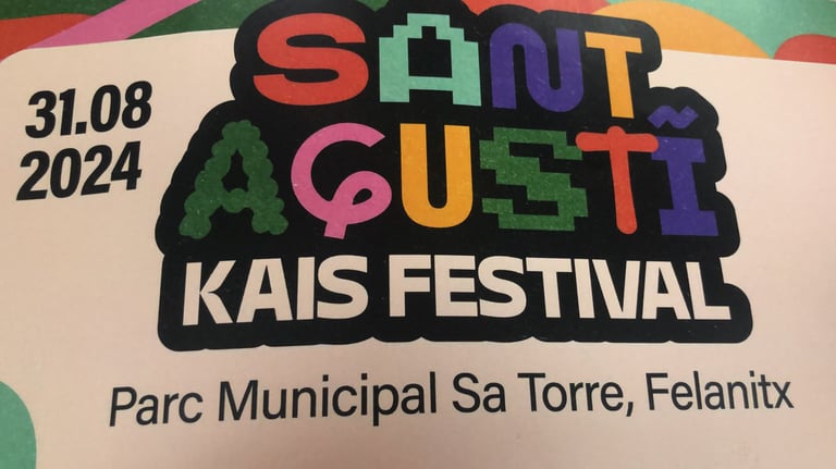 a sign that says,'shut up the sign for a festival