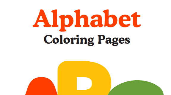 ABC Coloring pages for kids