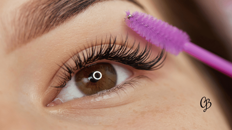 a woman with a Classic lash extension