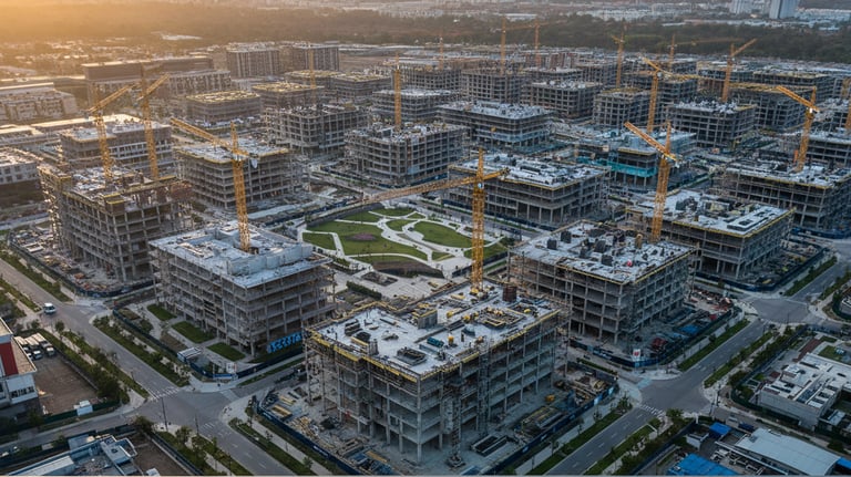 Programme management team coordinating multiple construction projects.