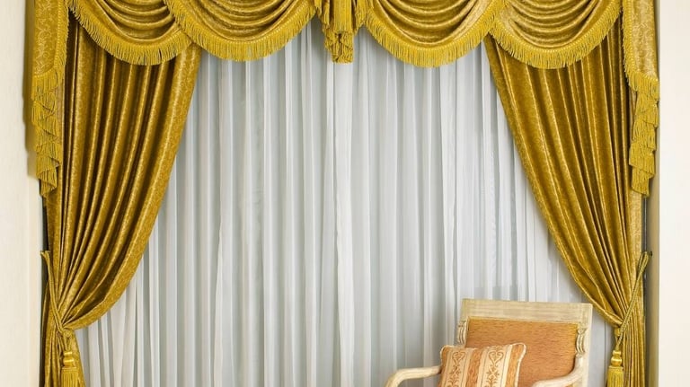 fancy curtains and blinds