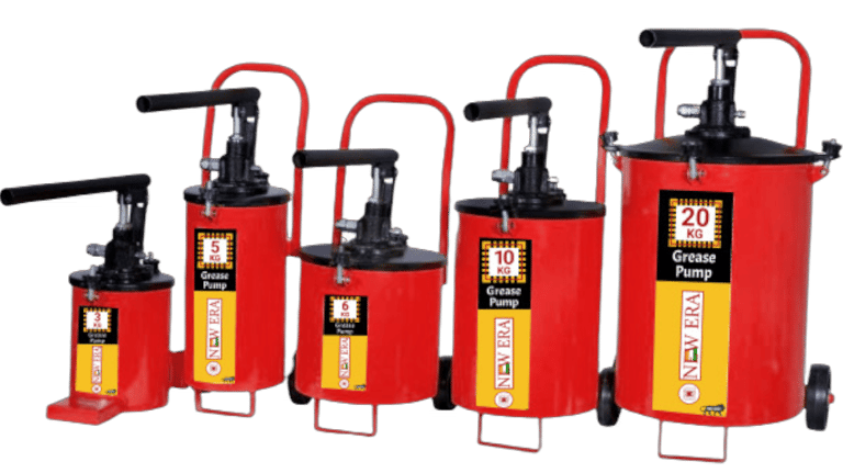 Image featuring grease dispensers utilized for lubricating critical moving components within machine