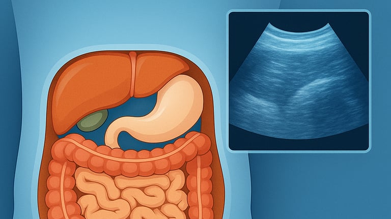 Ecografia addome completo Qualiano - Studio fegato, colecisti, pancreas, reni, presso Dott. Picascia