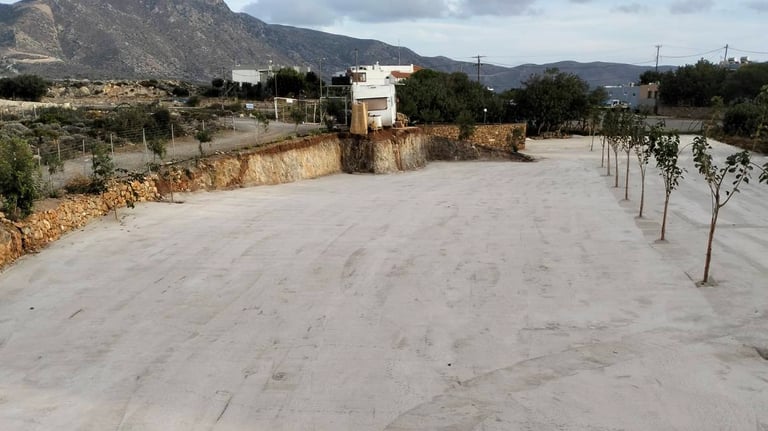 Εξισορρόπηση και είσοπεδωση εξωτερικού χώρου κατοικίας