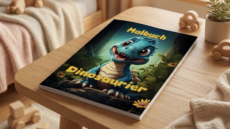 Dinosaurier Malbuch für Kinder ab 3 Jahren Band 1